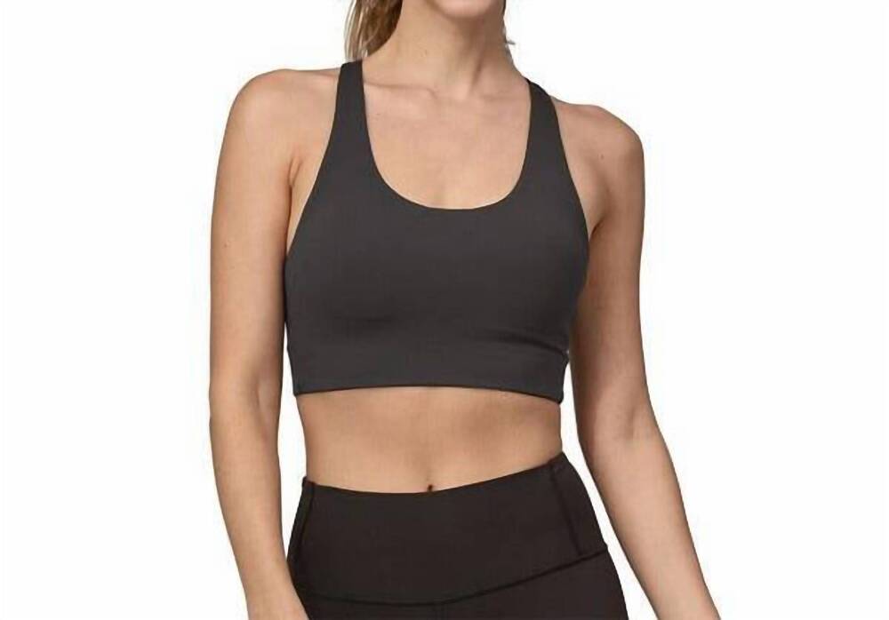 NEW PATAGONIA maipo mid impact bra in black